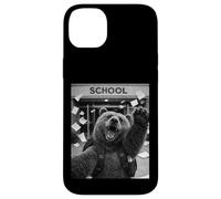 Carcasa para iPhone 14 Plus Oso Grizzly Last Day of School Summer Break Funny Selfie