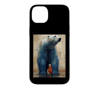 Carcasa para iPhone 14 Plus Oso Polar Niño Compañero Expedición Invierno Polo Norte