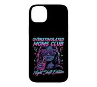 Carcasa para iPhone 14 Plus Overstimulated Moms Club Retro Night Shift Edition Mama