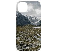 Carcasa para iPhone 14 Plus Paisaje escénico de los Picos del Glaciar del Valle de la montaña Alpina