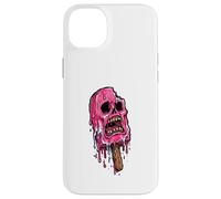 Carcasa para iPhone 14 Plus Paleta de Calavera Rosa derretida Espeluznante Verano Halloween Espeluznante