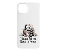 Carcasa para iPhone 14 Plus Panda Leyendo por Favor déjame Leer en Paz