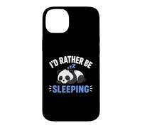Carcasa para iPhone 14 Plus Panda Sleep Funny Nap Humor Lazy I'D Rather Be Sleeping