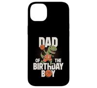 Carcasa para iPhone 14 Plus Papá del cumpleaños niño T-Rex Dino Baloncesto cumpleaños