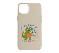 Carcasa para iPhone 14 Plus Papasaurus Number One Dad Funny Dinosaur Rex Día del Padre