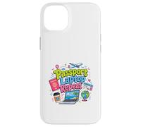 Carcasa para iPhone 14 Plus Pasaporte Laptop Repeat Travel Work Lifestyle Design