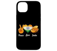 Carcasa para iPhone 14 Plus Peace Love Curry Amante de la Comida India