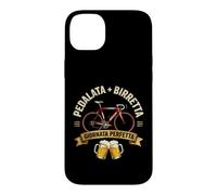 Carcasa para iPhone 14 Plus Pedalata y Gorro de Bicicleta Vintage Cycling Birra