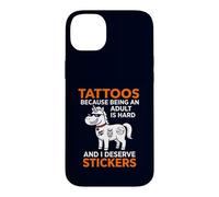 Carcasa para iPhone 14 Plus Pegatinas Tattoos Because Being An Adult Is Hard I Merece