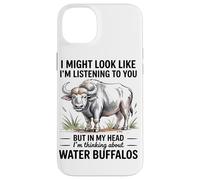 Carcasa para iPhone 14 Plus Pensando En Mis Búfalos De Agua Humor Estilo De Vida De