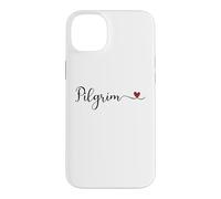 Carcasa para iPhone 14 Plus Peregrino Tipografía Corazón Regalo de Acción de Gracias