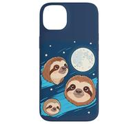 Carcasa para iPhone 14 Plus Perezoso 3 Perezosos Aullando a la Luna Divertido Extraño Maldito