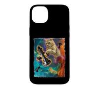 Carcasa para iPhone 14 Plus Piezas de ajedrez Cats in Space