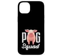 Carcasa para iPhone 14 Plus Pig Squad Team Crew Farmer Group Farm Animal Rosa