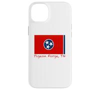Carcasa para iPhone 14 Plus Pigeon Forge, Recuerdo de la Bandera de Estados Unidos de Tennessee