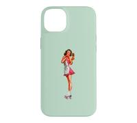 Carcasa para iPhone 14 Plus Pin Up Girl Bastante Morena Patines Patines Piernas