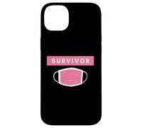 Carcasa para iPhone 14 Plus Pink Face Mask Survivor Cure Cancer Patients