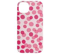 Carcasa para iPhone 14 Plus Pink Polka Dots Girly Confetti Fun Pattern