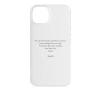 Carcasa para iPhone 14 Plus Poema Safo - Soledad - Poesía Letra Griega Antigua