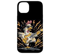 Carcasa para iPhone 14 Plus Pollo de Guitarra eléctrica Mecedora con Gafas de Sol geniales