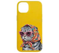 Carcasa para iPhone 14 Plus Portada de Revista Scottish Fold Fashion Cats Lover