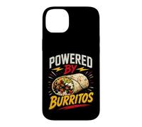 Carcasa para iPhone 14 Plus Powered by Burritos Funny Burrito Saying Humor Joke Gag