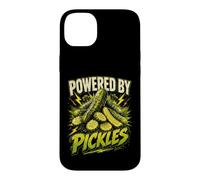 Carcasa para iPhone 14 Plus Powered by Pickles Funny Pickle Saying Humor Joke Gag