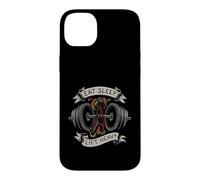 Carcasa para iPhone 14 Plus Powerlifting Eat Sleep Lift Heavy Gym Workout