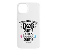 Carcasa para iPhone 14 Plus Promoted from Dog Auntie to Human Auntie 2026 1st Time Aunt