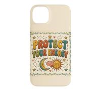 Carcasa para iPhone 14 Plus Protege tu energía Bienestar Espiritual Salud Mental Divertida