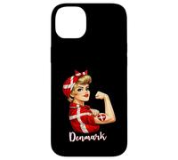 Carcasa para iPhone 14 Plus Proud Strong Danish Girl Woman Girlfriend Denmark Flag