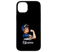 Carcasa para iPhone 14 Plus Proud Strong Estonian Girl Woman Girlfriend Estonia Flag