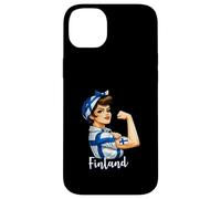 Carcasa para iPhone 14 Plus Proud Strong Finnish Girl Woman Girlfriend Finland Flag