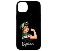 Carcasa para iPhone 14 Plus Proud Strong Syrian Girl Woman Girlfriend New Syria Flag