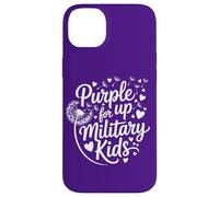 Carcasa para iPhone 14 Plus Purple up for Military Kids Dandelion Month of The Military