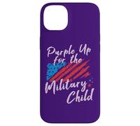 Carcasa para iPhone 14 Plus Purple Up Military Child/Support Family American Flag Star