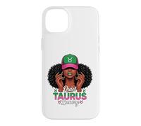 Carcasa para iPhone 14 Plus Quiet Luxury Taurus Afro Women Pink Green Cap Black Girl
