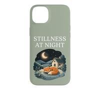 Carcasa para iPhone 14 Plus Quietud En La Noche Durmiendo Fox Acogedor Luna Calma Cottagecore