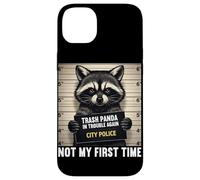 Carcasa para iPhone 14 Plus Raccoon Mugshot Trash Panda en Problemas no es mi Primera Vez