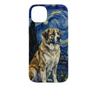 Carcasa para iPhone 14 Plus Rafeiro do Alentejo Perro Van Gogh Noche Estrellada