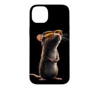Carcasa para iPhone 14 Plus Rata Ratón Simpático Roedores Ratón Enano Ratas Pequeñas
