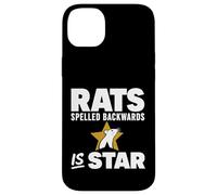 Carcasa para iPhone 14 Plus Rats Spelled Backwards is Star Meme Rat Animal Lover