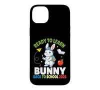 Carcasa para iPhone 14 Plus Ready To Learn Bunny Back To School 2026 Estudiante Niños Niñas
