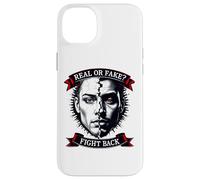Carcasa para iPhone 14 Plus Real or Fake Truth Seeker Graphic tee Pregunta Realidad