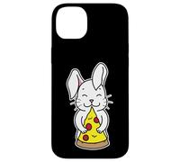 Carcasa para iPhone 14 Plus Rebanada de Pizza Happy Bunny Abrazando