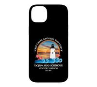 Carcasa para iPhone 14 Plus Recuerdo en la Costa de Newport, Oregon, Faro de Yaquina Head