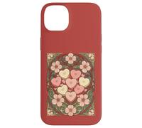 Carcasa para iPhone 14 Plus Recuerdos en Forma de corazón y Flores Art Nouveau