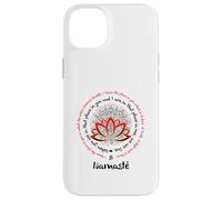 Carcasa para iPhone 14 Plus Refranes de meditación para Profesores de Yoga Namaste We Are One Lotus
