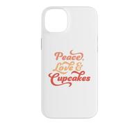 Carcasa para iPhone 14 Plus Regalo de Paz, Amor y Cupcakes