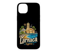 Carcasa para iPhone 14 Plus Regalo de Recuerdo de Viaje de Larnaca Chipre Dibujado a Mano
